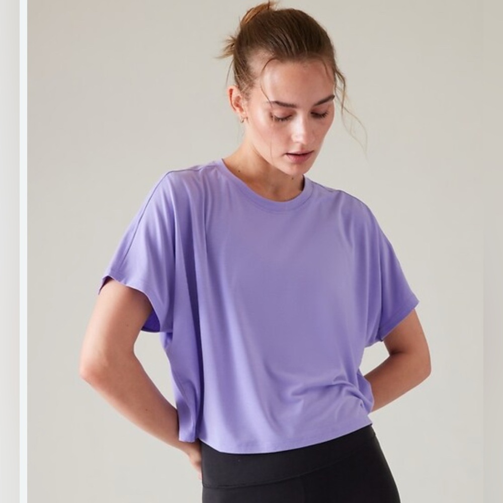 NWT Athleta 1X Essence crop tee